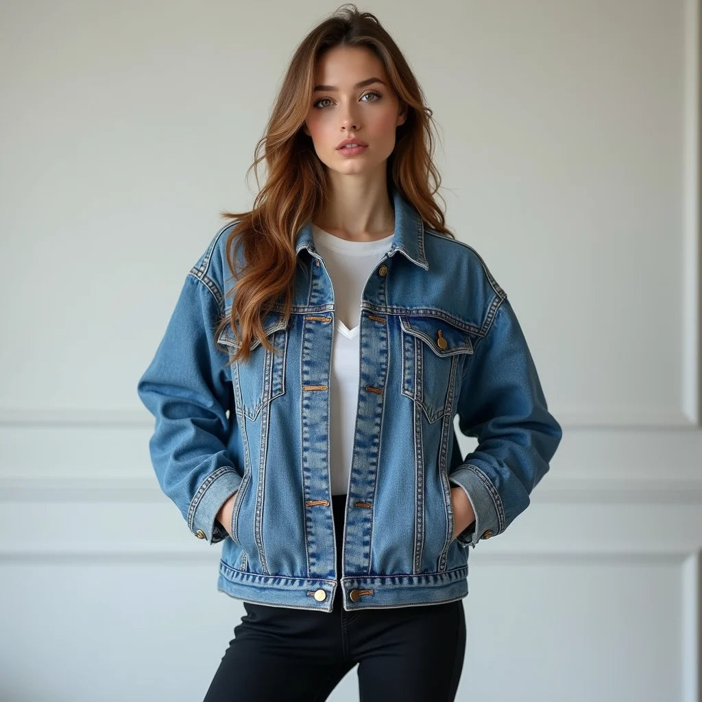 Oversized Denim Jacket For Women - Style Mistakes with an Oversized Denim Jacket for Women