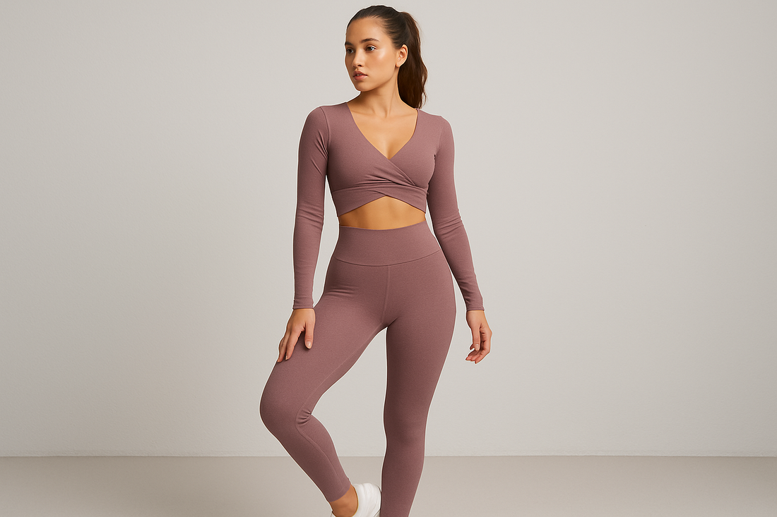 Crisscross Long Sleeve Leggings Active Set: Affordable Athleisure Sets