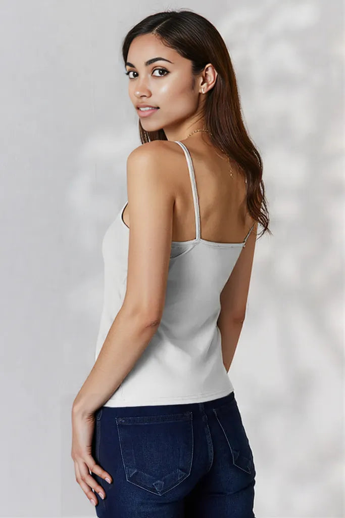 Basic Bae Full Size Round Neck Slim Cami
