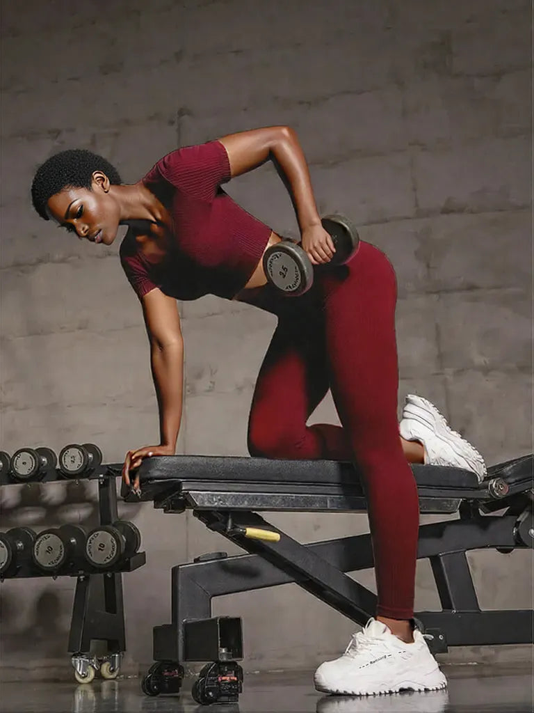 Round Neck Short Sleeve Top and Leggings Active Set