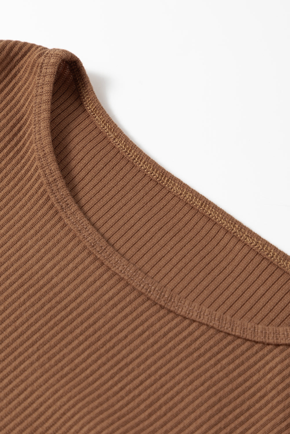 Apricot Ribbed Balloon Sleeve Bodysuit