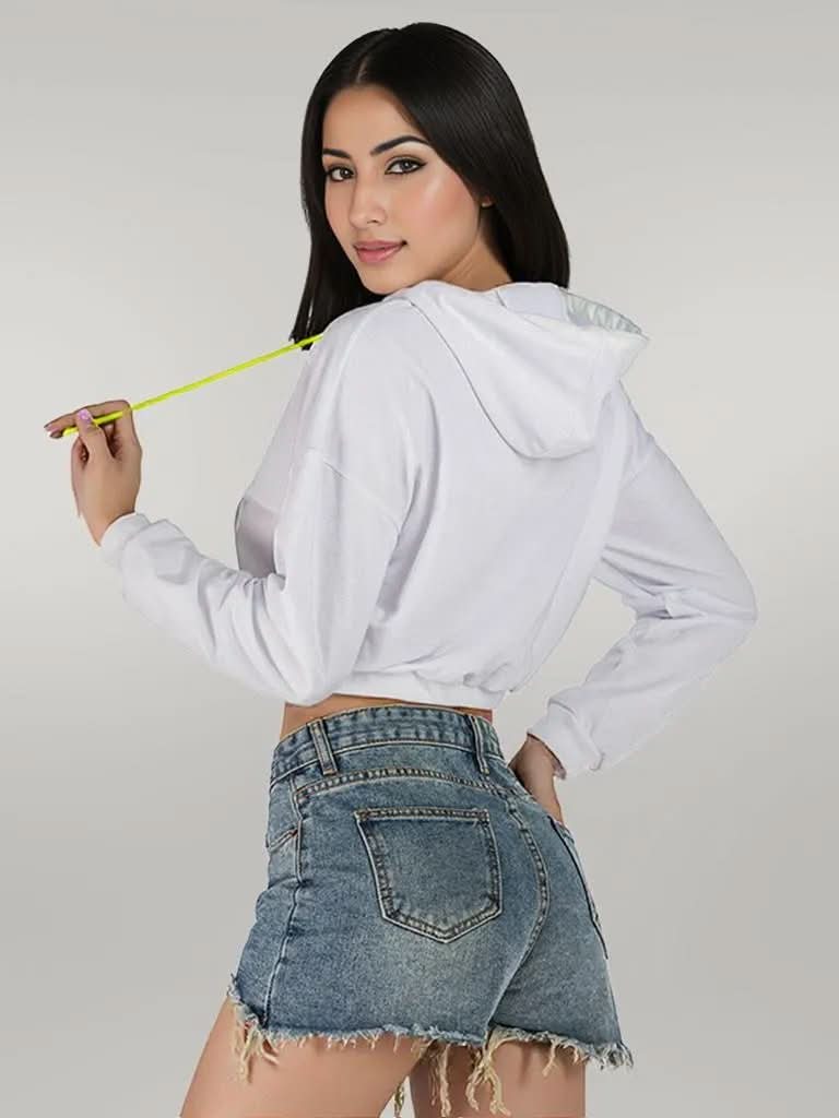 Perfee Drawstring Letter Long Sleeve Hoodie