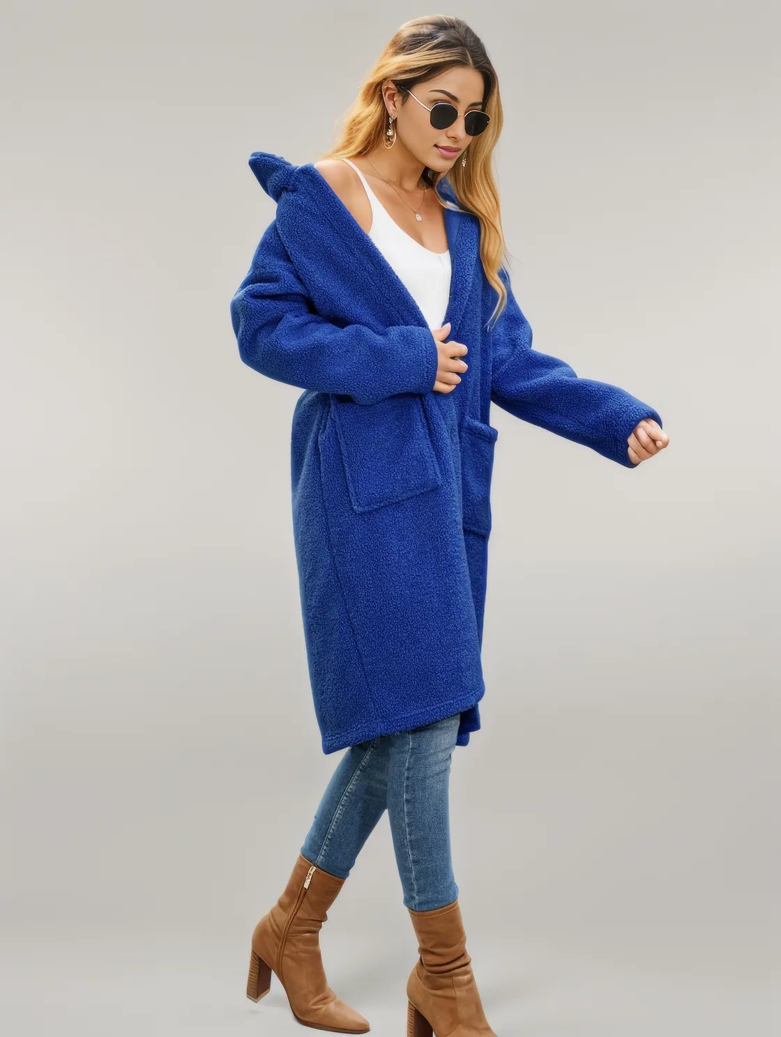 Collared Neck Button Down Coat