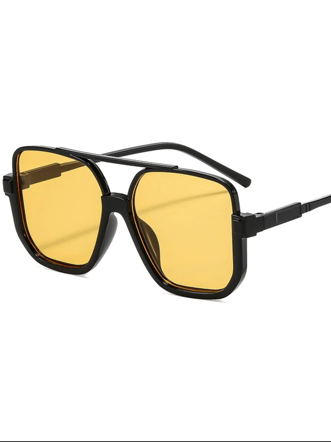 Oversized Square Frame Fashion Sunglasses styleC One Size