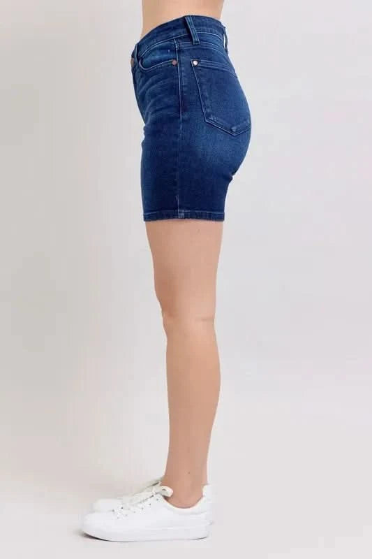 Judy Blue Full Size High Waist V-Front Bermuda