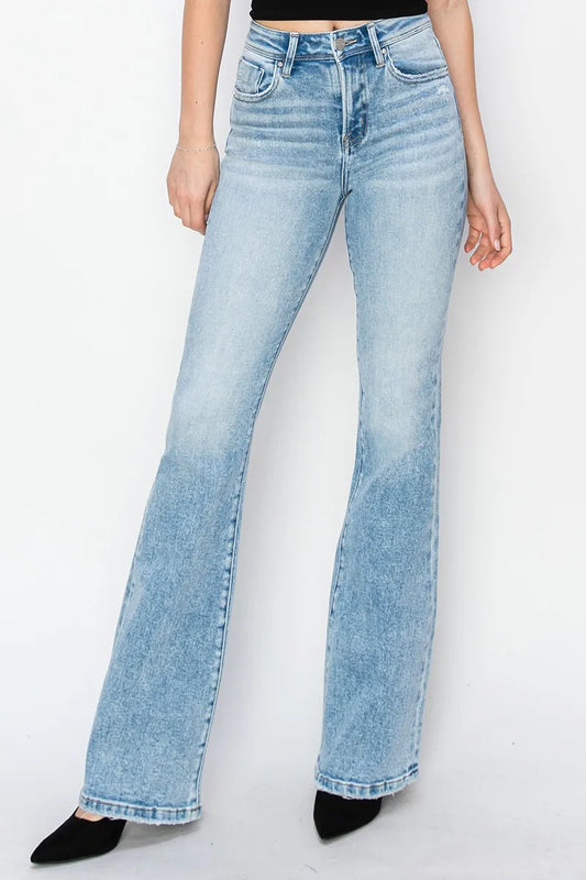 RISEN High Rise Bootcut Jeans LIGHT