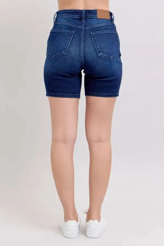 Judy Blue Full Size High Waist V-Front Bermuda
