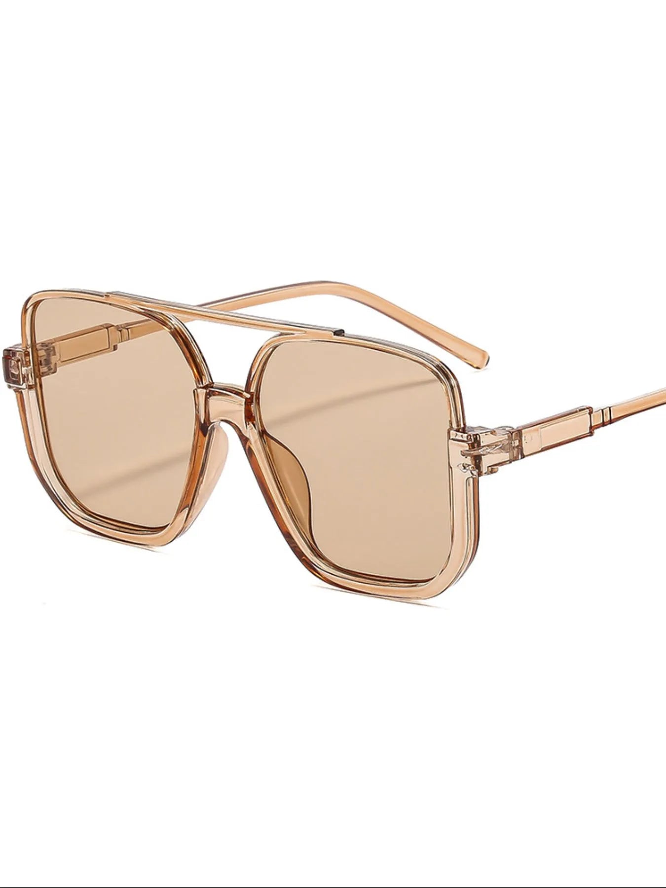 Oversized Square Frame Fashion Sunglasses styleF One Size