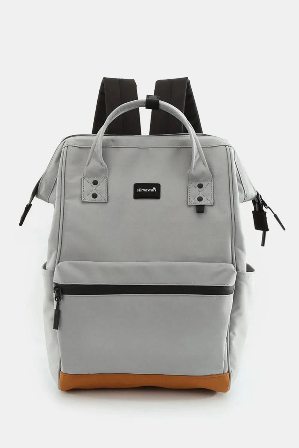 Himawari Waterproof Canvas Travel Backpack Bag with USB Port Gray One Size
