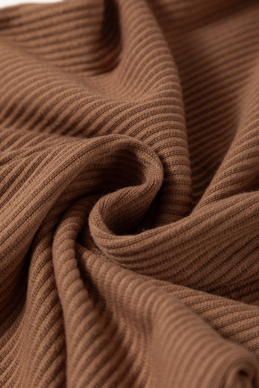 Apricot Ribbed Balloon Sleeve Bodysuit