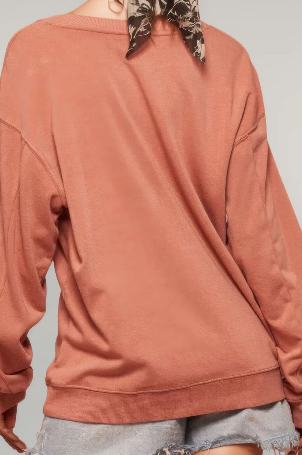 A Garment Dyed French Terry Graphic Sweatshirt