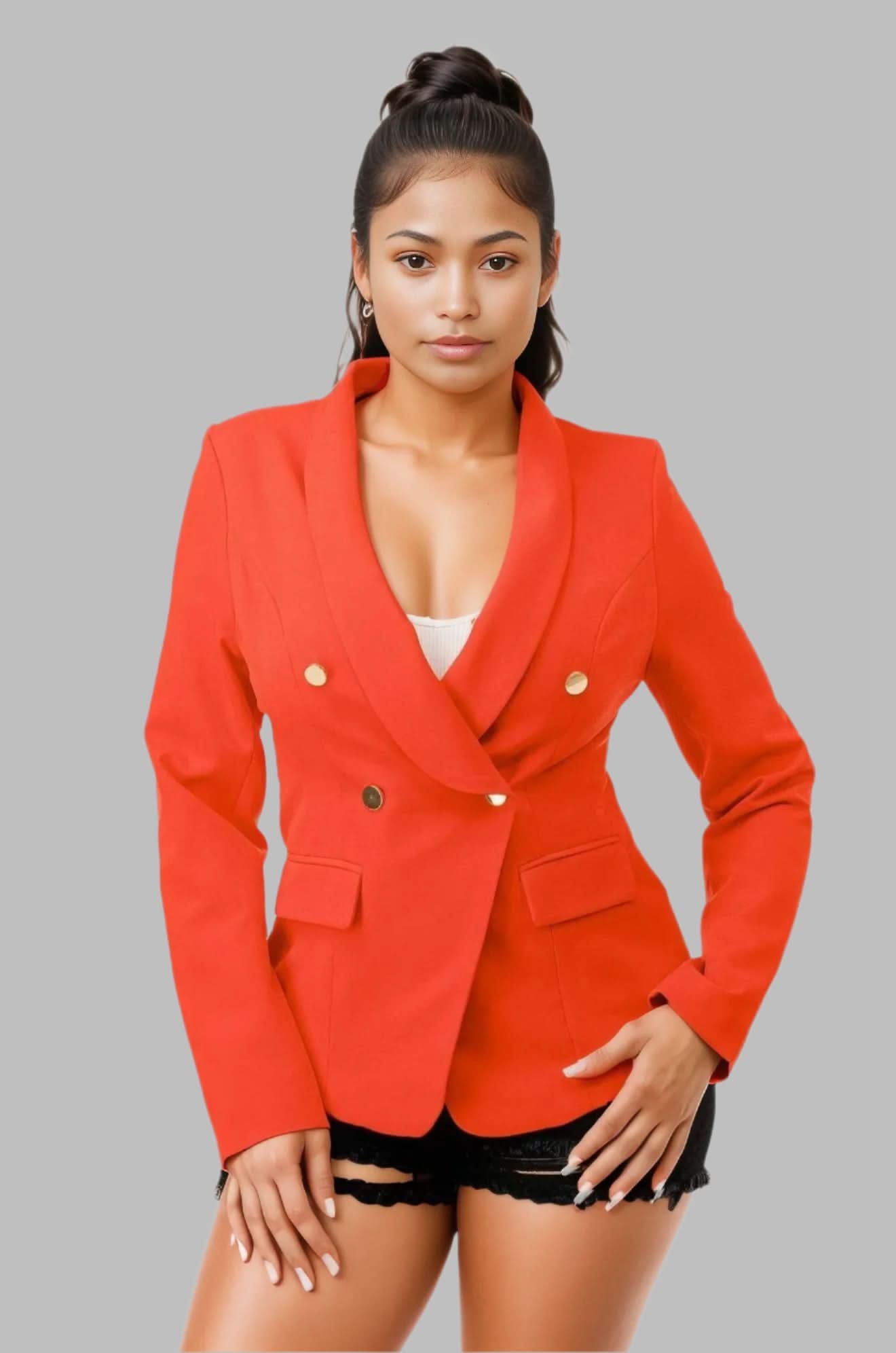 Double Breasted Blazer Jacket L