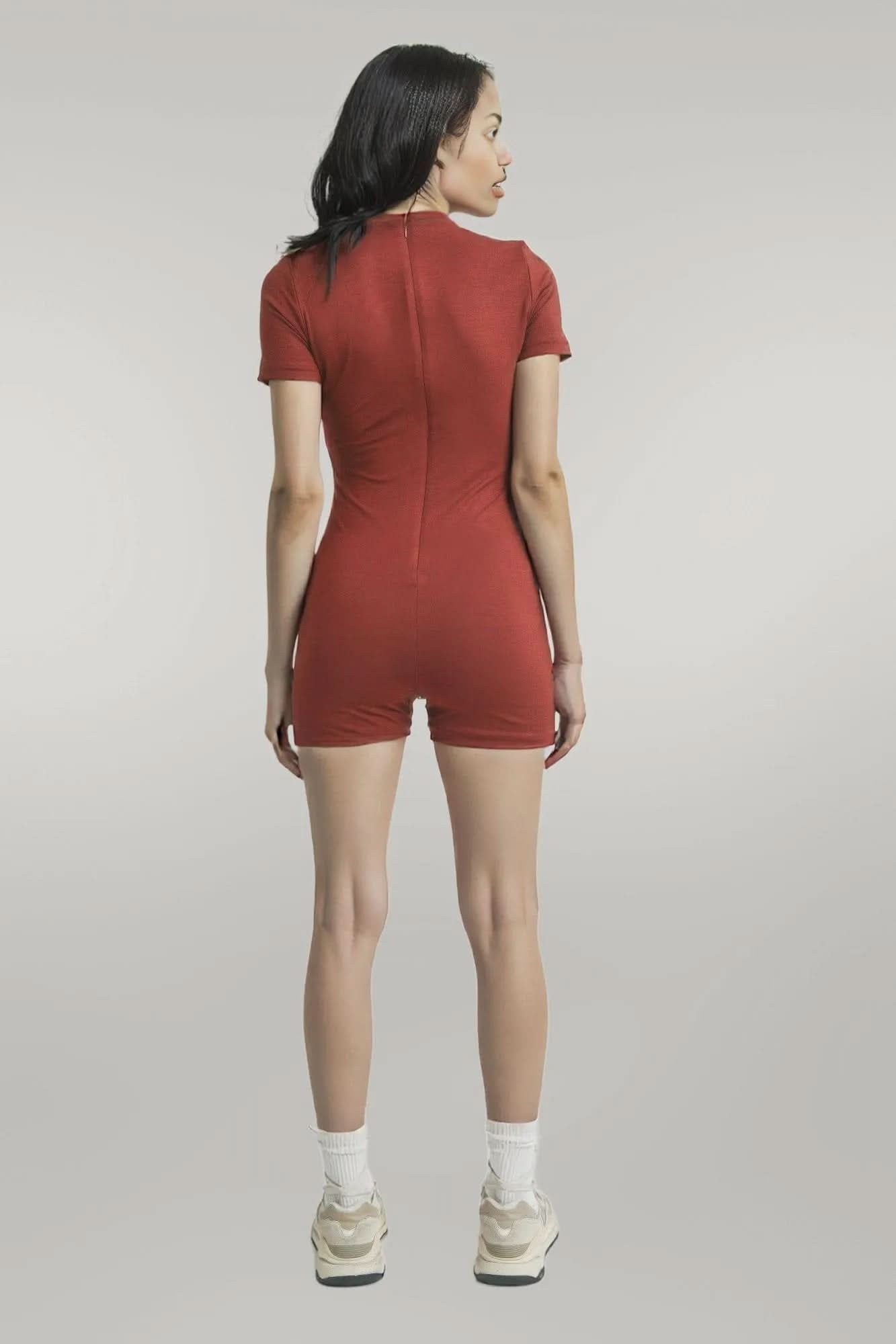 Solid Color Bodycon Jumpsuit