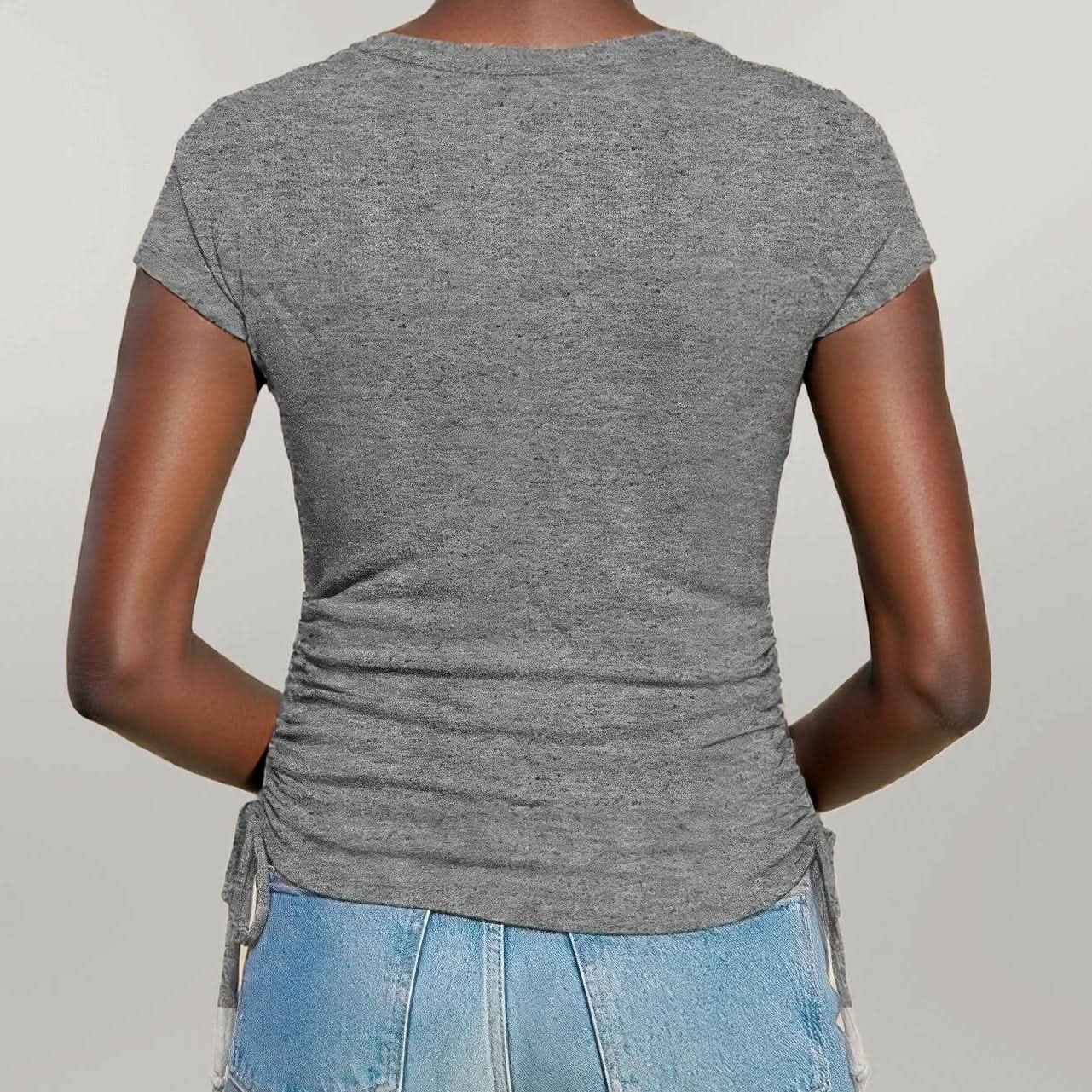 Side Ruched Detail Top