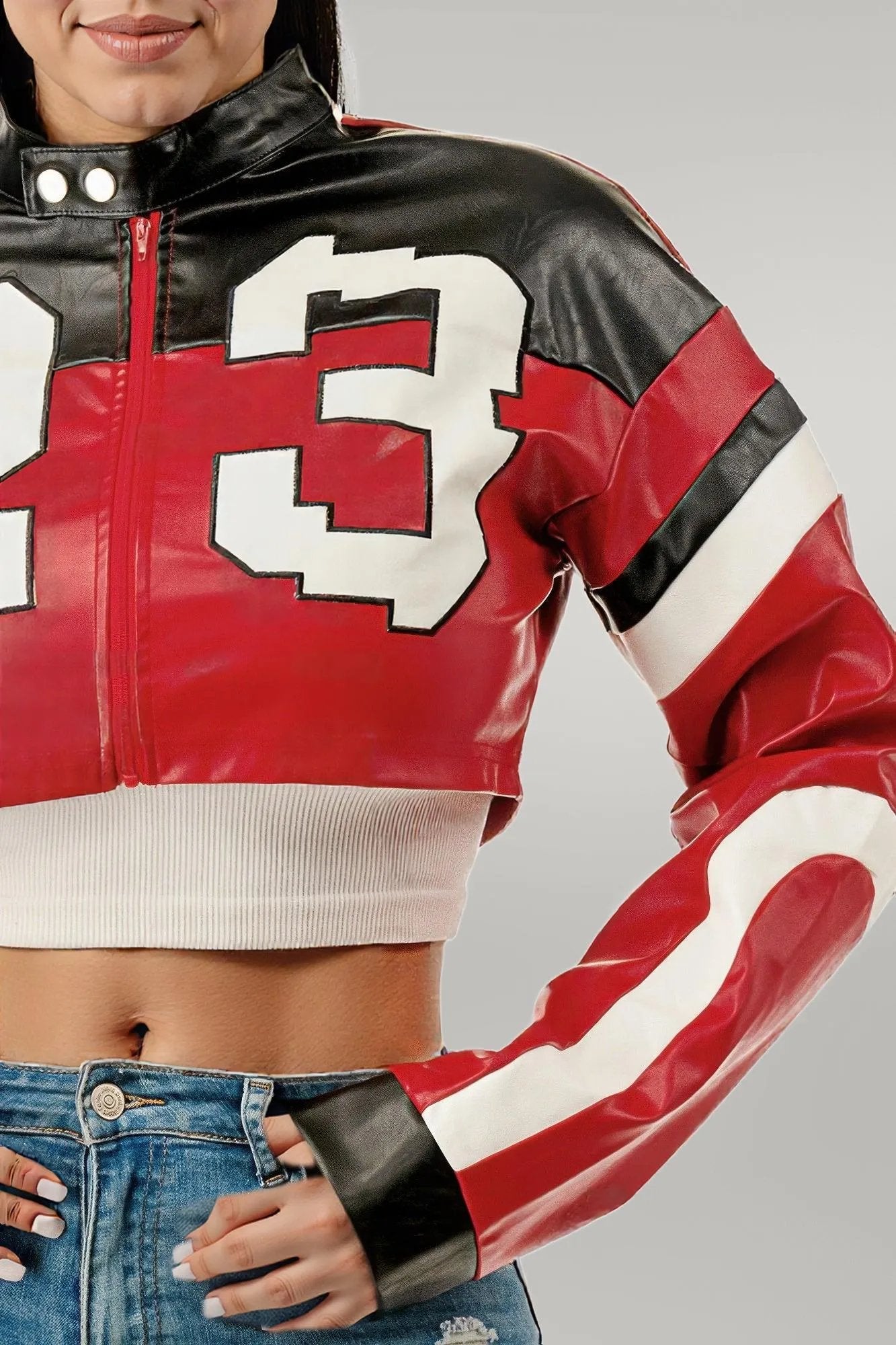 Cropped Moto Jacket