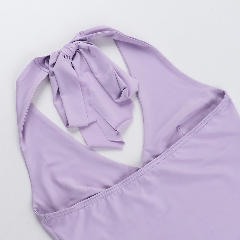 Halter Lace up Camisole Women Sexy Top