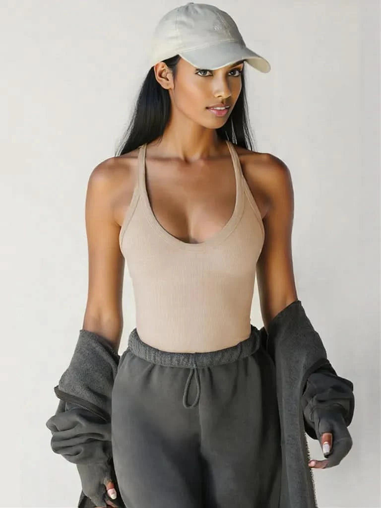 Scoop Neck Wide Strap Tank