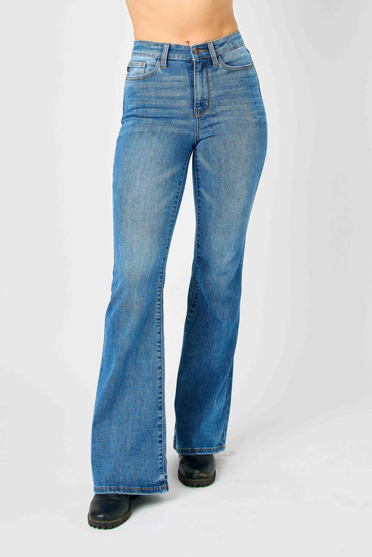 Judy Blue Full Size Hw Classic Flare Jeans MD