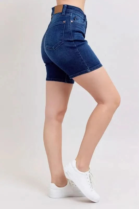 Judy Blue Full Size High Waist V-Front Bermuda