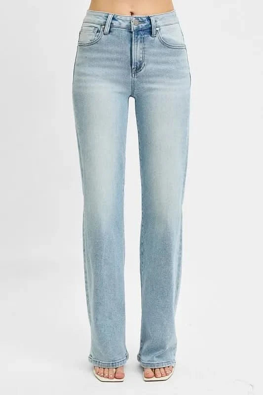 RISEN High Rise Wide Leg 90's Jeans
