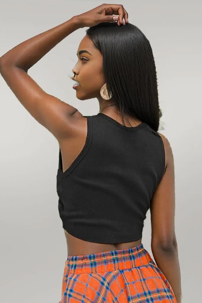 Drawstring Ruched Asymmetrical Neck Cropped Knit Top