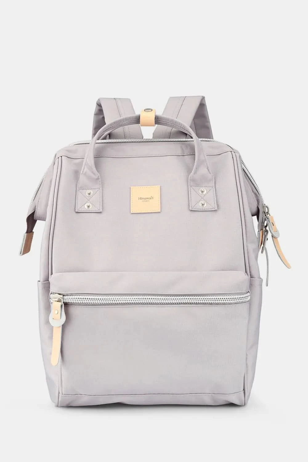 Himawari Water Resistant Canvas Backpack Bag with Side Pockets Light Lavender One Size