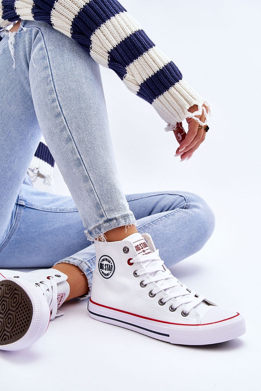 BIG STAR White High top Sneakers
