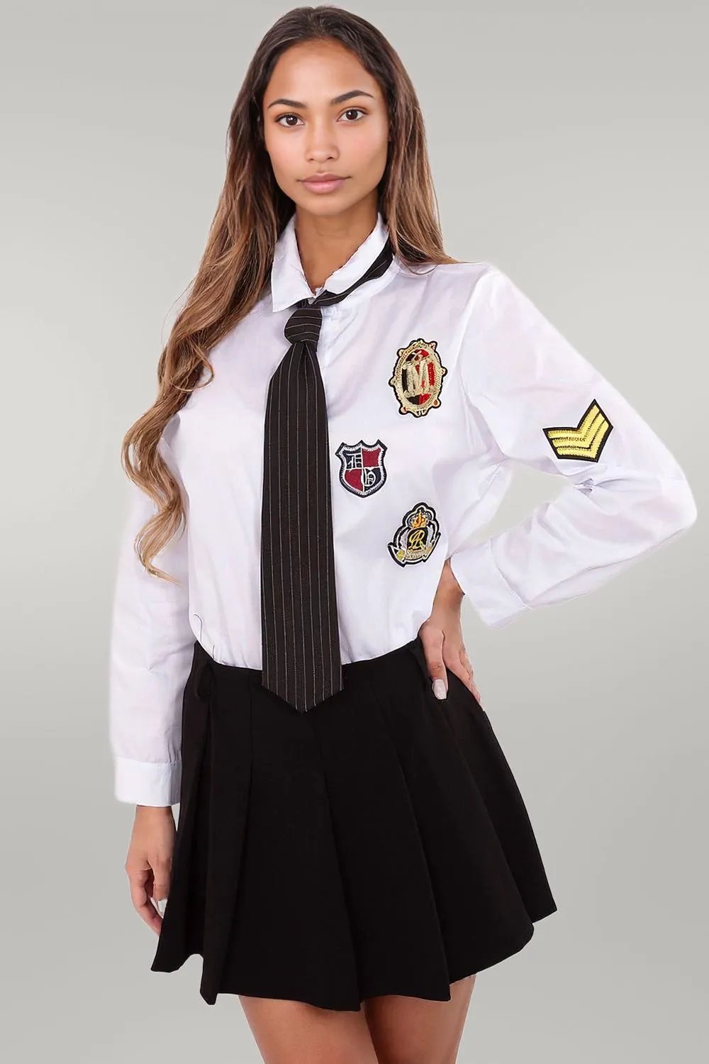 Modal Long sleeve shirt white EU one-size-fits-all | US one-size