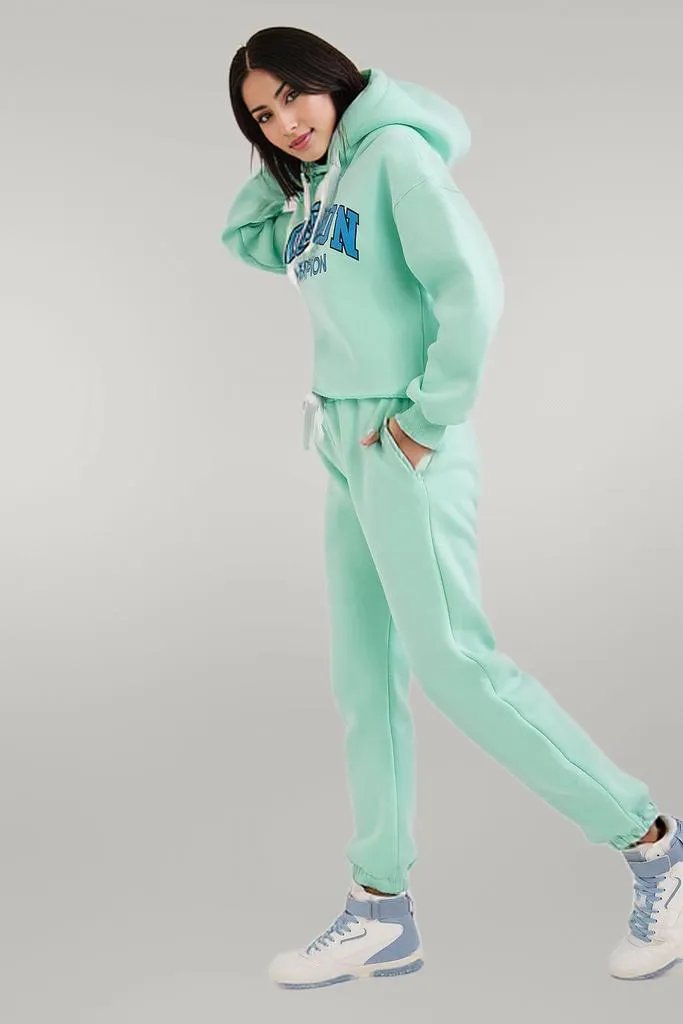 Ex Moda Casual Hoodie & Pants Tracksuit Set for Women