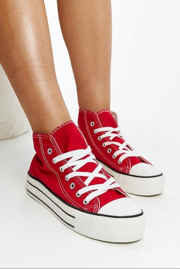 Solea Red high-top sneakers red