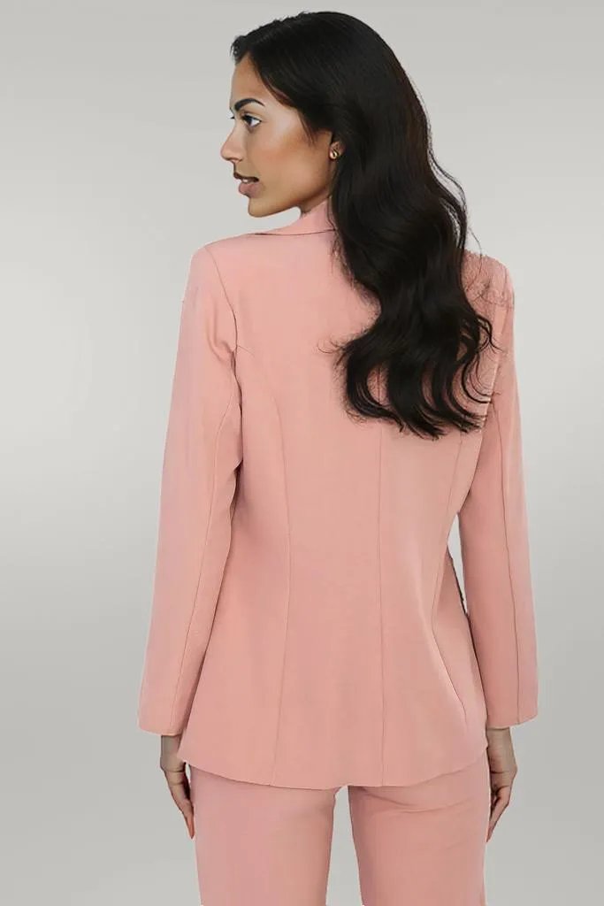 Italy Moda Women's Blazer Classic Pink