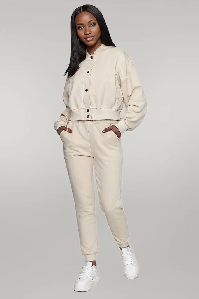 The 3-in-1 set with a bomber jacket beige EU one-size-fits-all | US one-size
