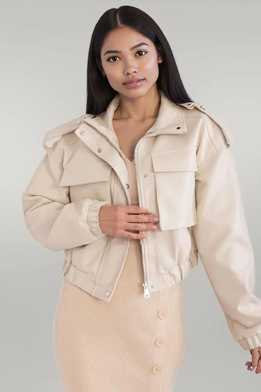 Jacket model 211186 NM beige