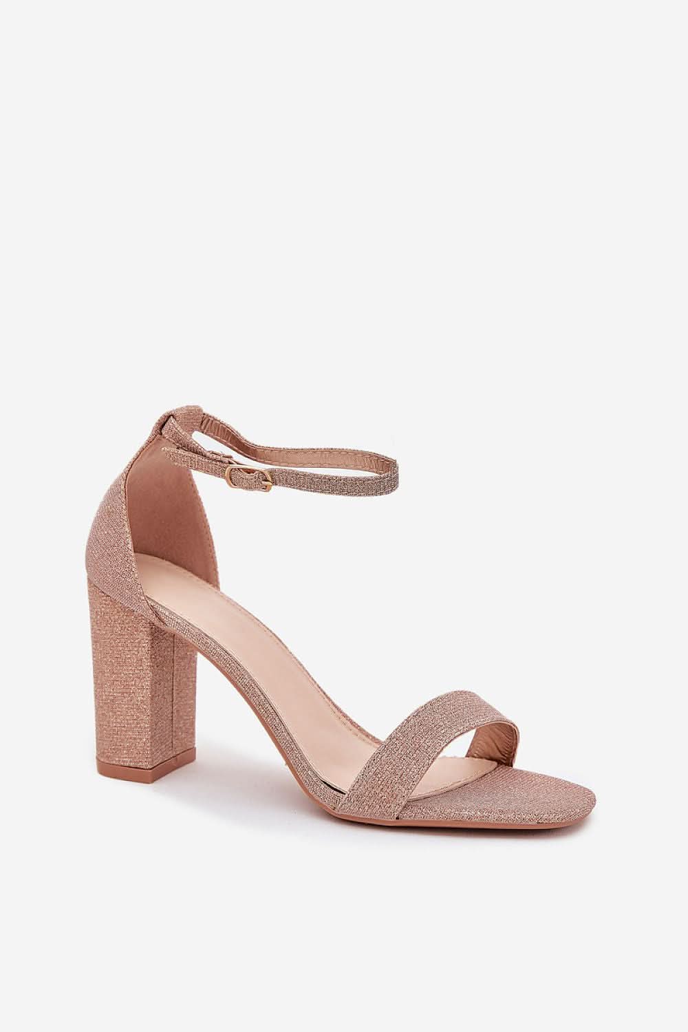 Shiny brocade women's sandals