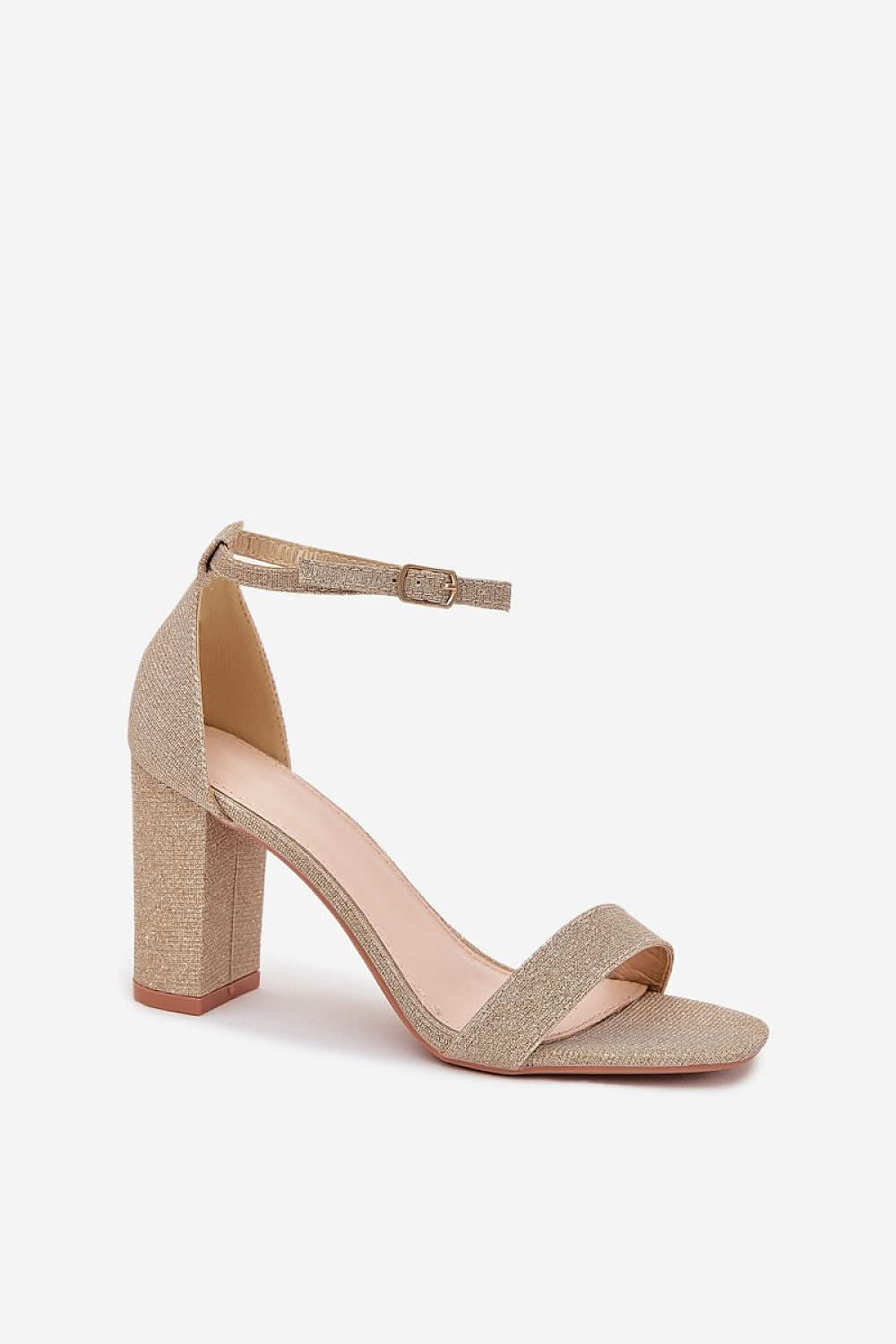 Shiny brocade women's sandals