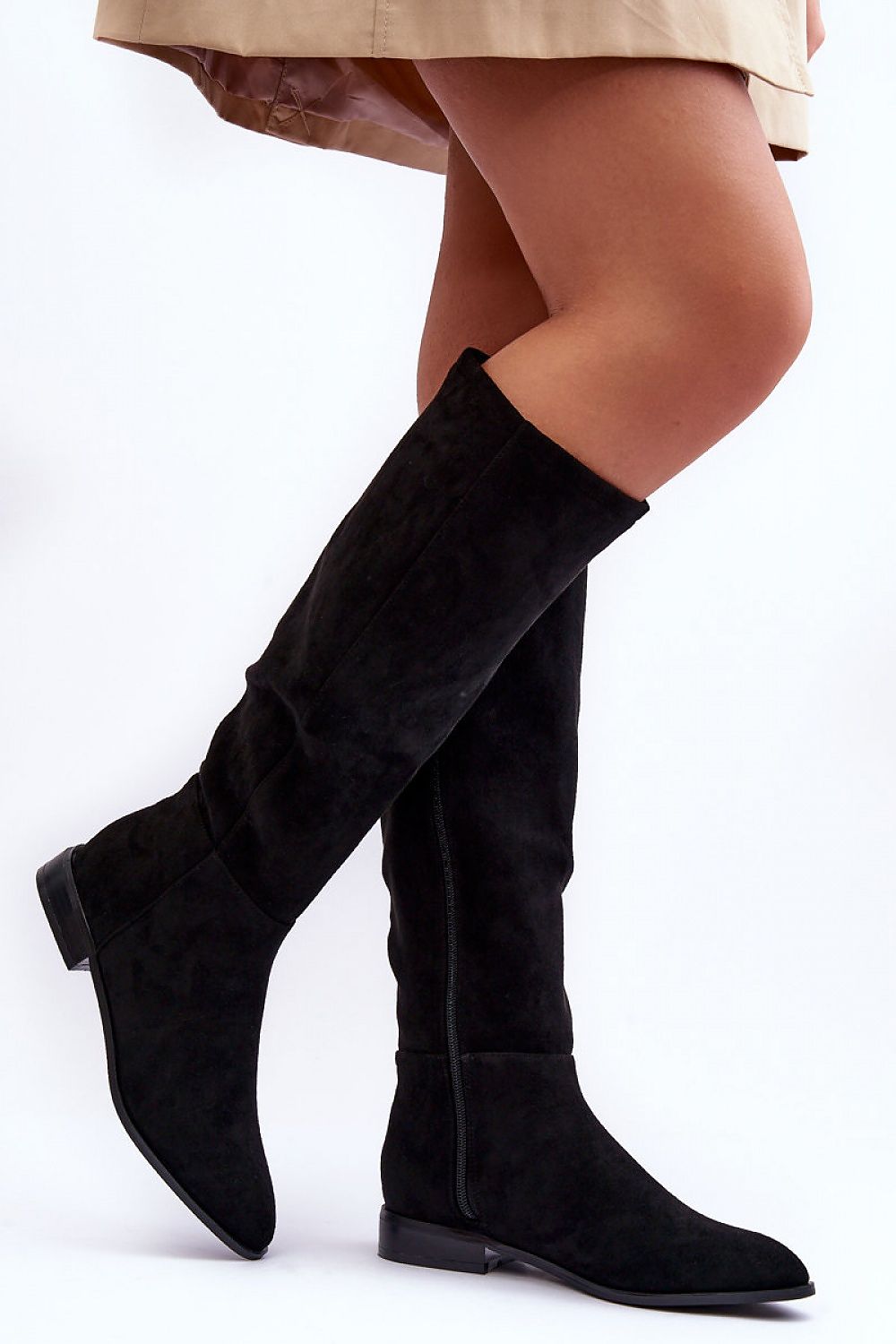 Step in style Eco-Suede Thigh-Hight Boots