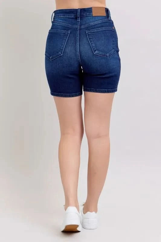 Judy Blue Full Size High Waist V-Front Bermuda
