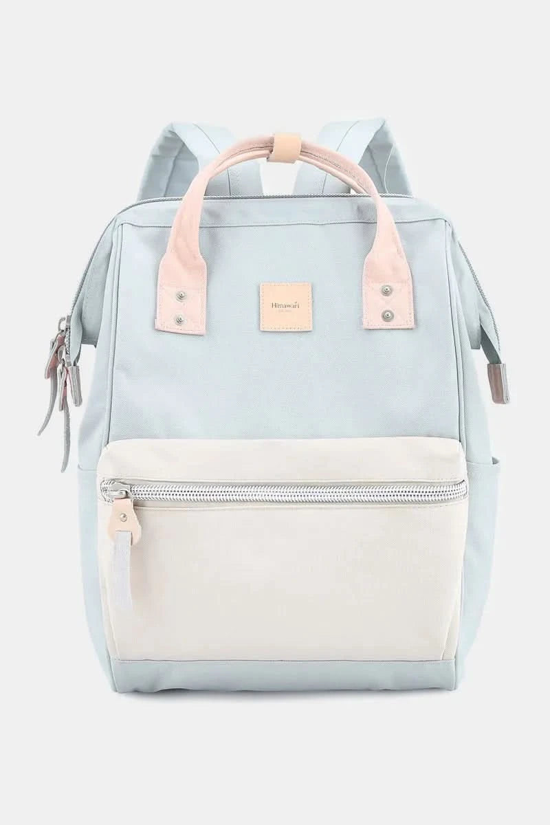 Himawari Water Resistant Canvas Backpack Bag with Side Pockets