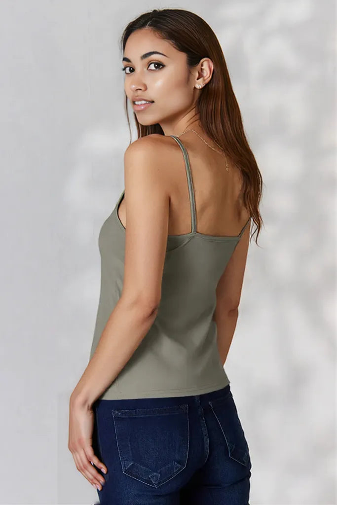 Basic Bae Full Size Round Neck Slim Cami