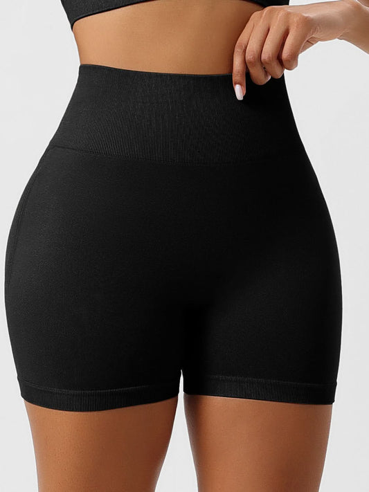 High Waist Shaping Shorts Black