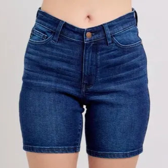 Judy Blue Full Size High Waist V-Front Bermuda