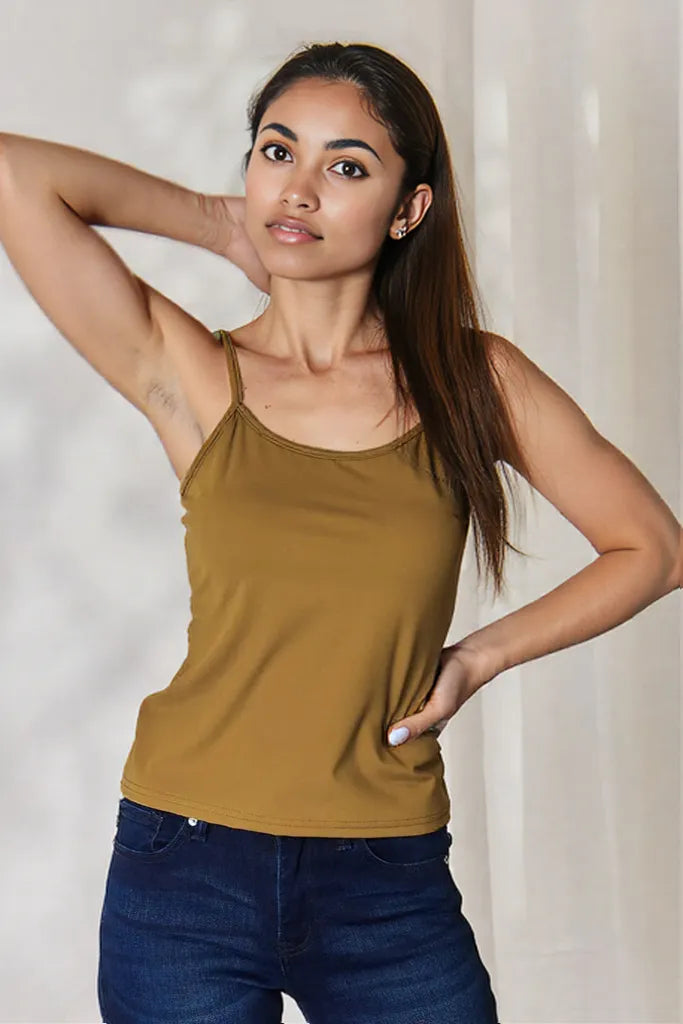 Basic Bae Full Size Round Neck Slim Cami