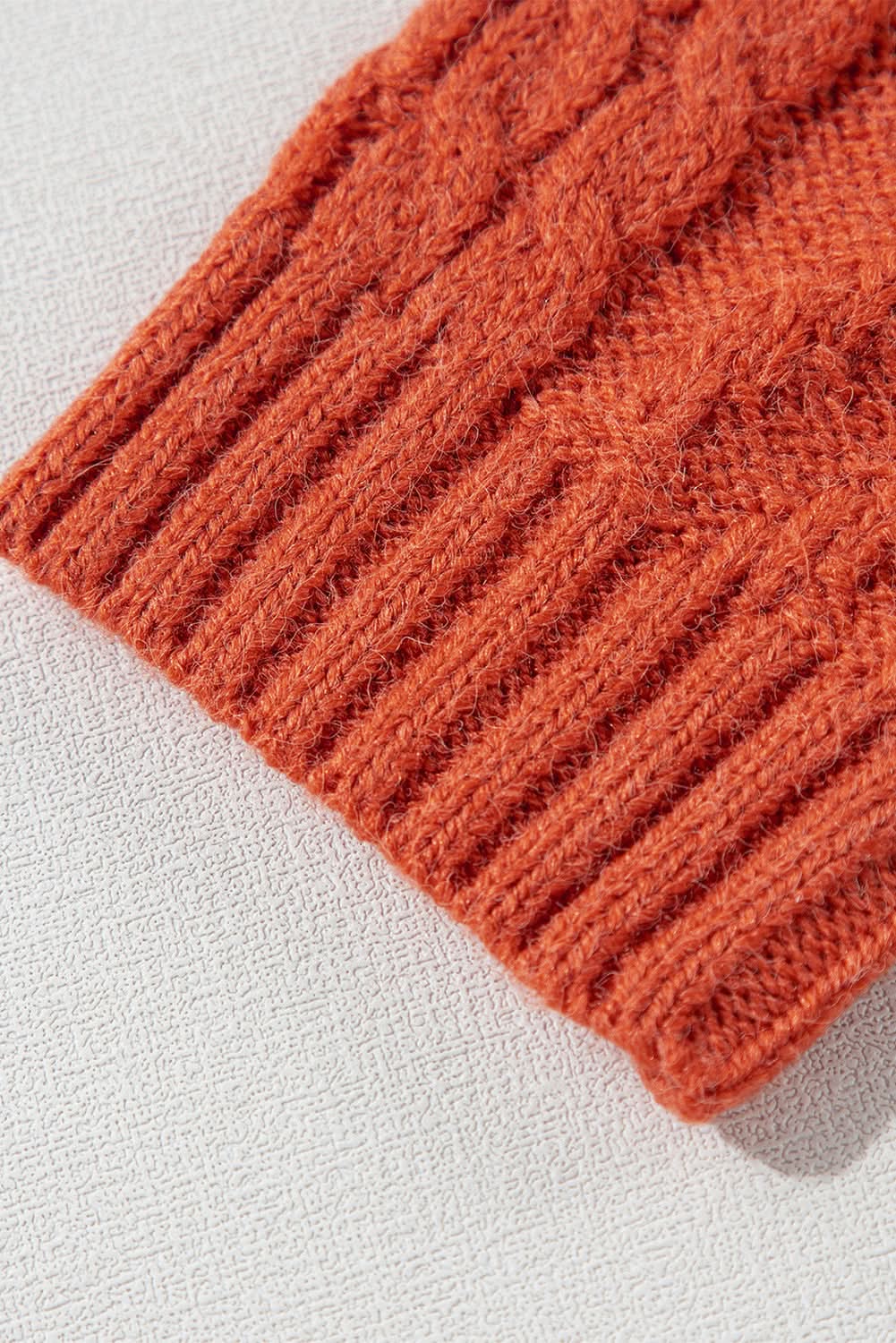 Gold Flame Colorblock Patched Pocket Drop Shoulder Sweater Gold Flame 65%Acrylic+35%Polyamide