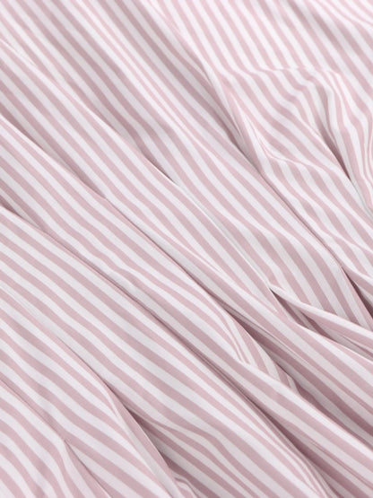 Striped Short Sleeve Button-Up Shirt