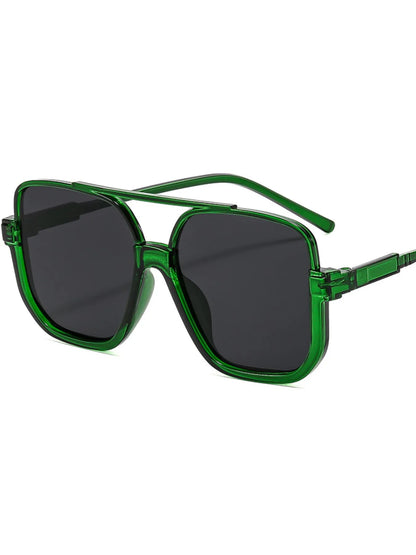 Oversized Square Frame Fashion Sunglasses styleB One Size