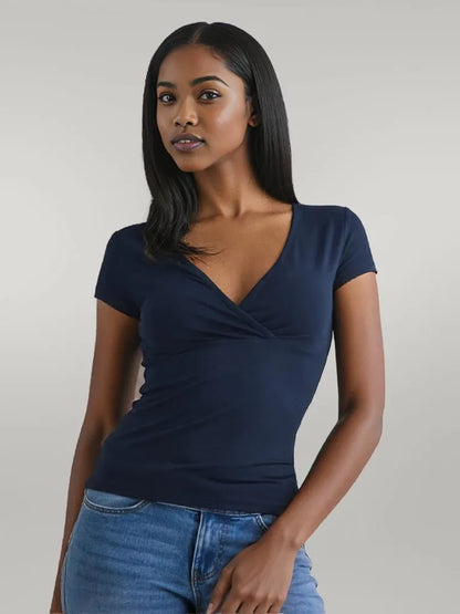 Surplice Short Sleeve T-Shirt