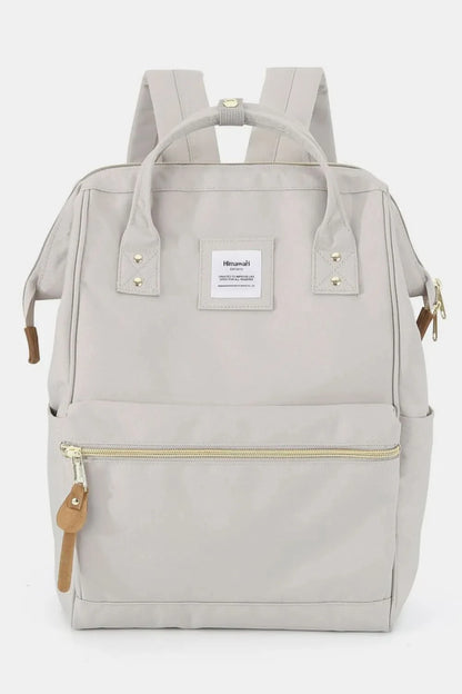 Himawari Waterproof Canvas Backpack Bag with Side Pockets Grey One Size