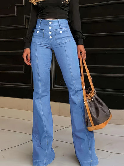 Flare Jeans with Pockets Light