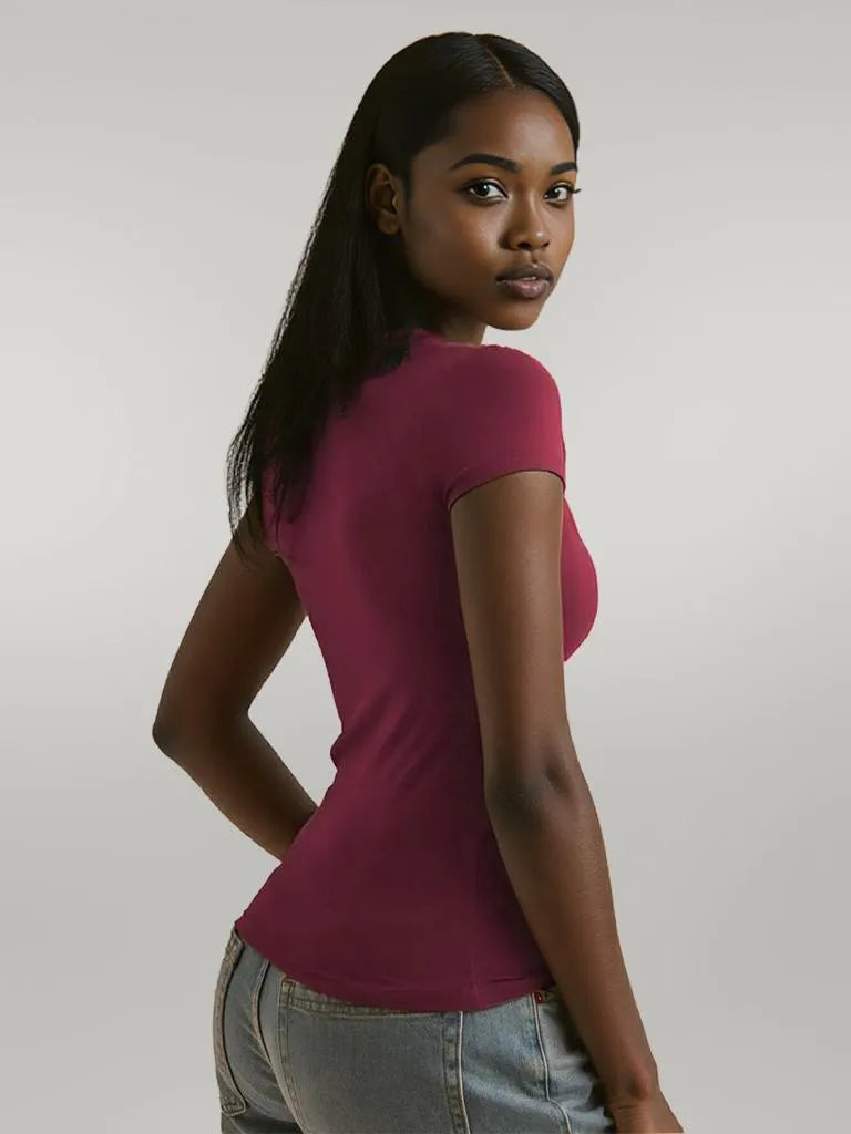 Surplice Short Sleeve T-Shirt