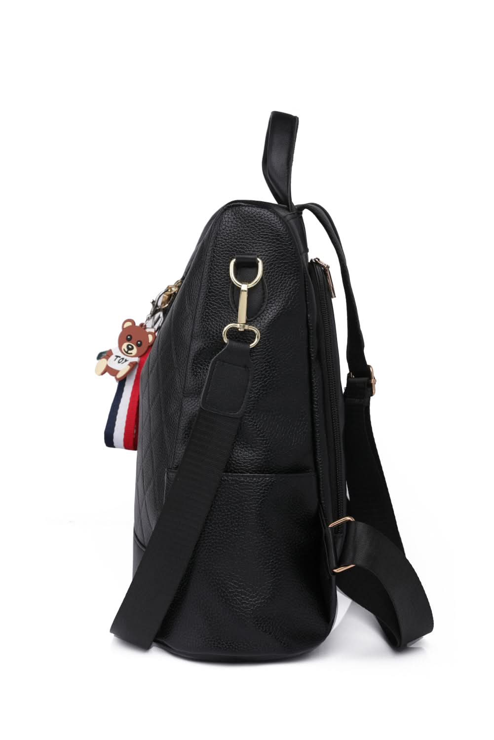 Pom-Pom Zipper Backpack